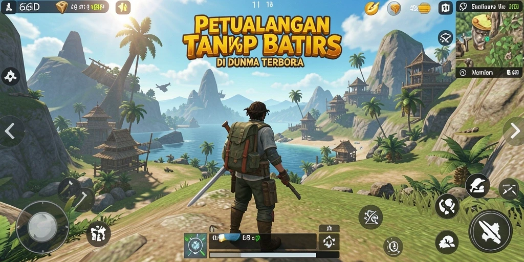 Gameplay seru dan luas di dunia terbuka 66D.