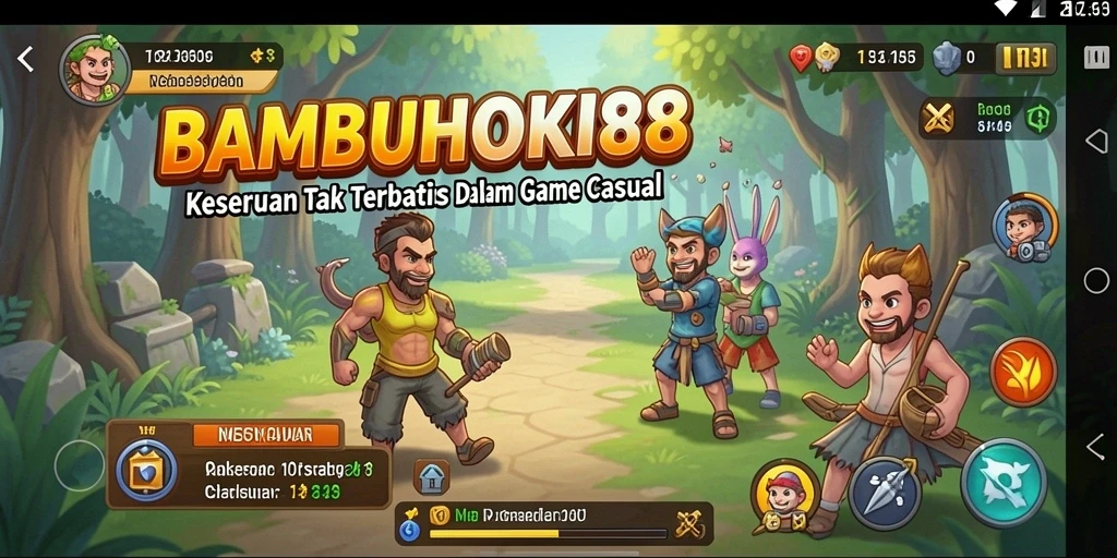 Screenshot gameplay BAMBUHOKI88 menampilkan keseruan dan tantangan permainan.