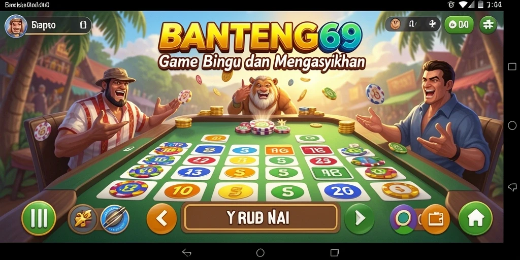 Tampilan gameplay menarik dari BANTENG69 yang penuh warna.