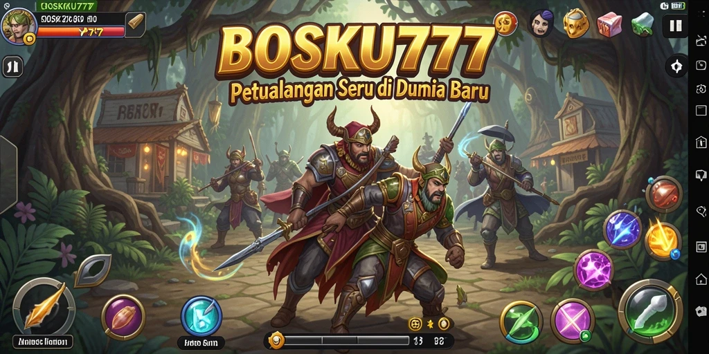 Tampilan gameplay seru dan menantang di <strong>BOSKU777</strong>.