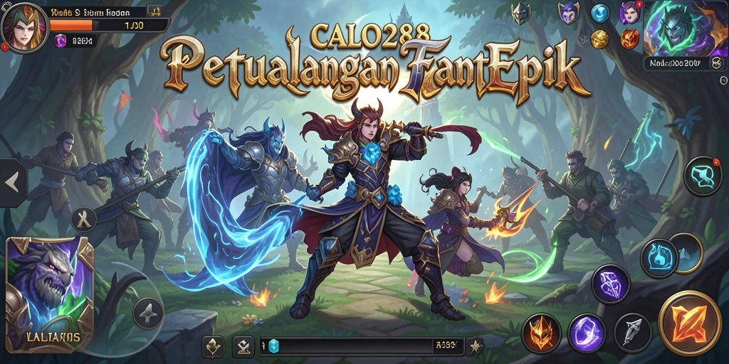 Tampilan aksi seru dalam gameplay RPG CALO288.