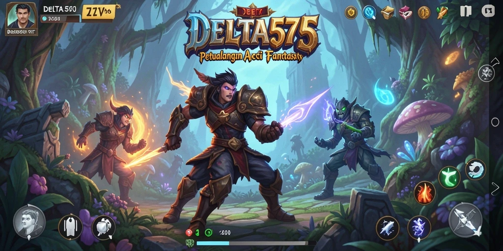 Tangkapan layar menampilkan pertempuran epik dalam DELTA575.