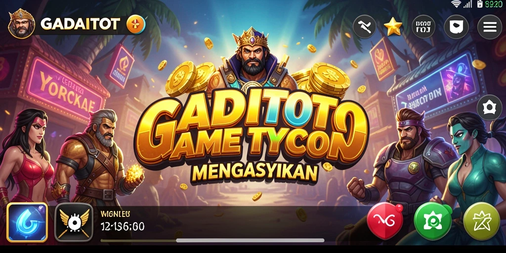 Tampilan gameplay GADAITOTO yang menarik dalam membangun bisnis.
