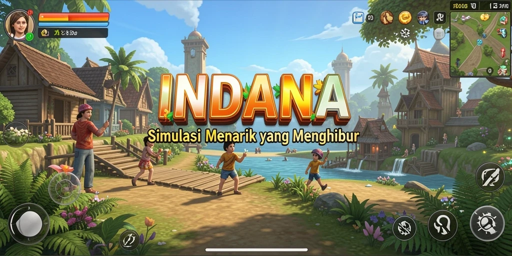 Tampilan gameplay <strong>INDAAA</strong> yang mendalam dalam simulasi.