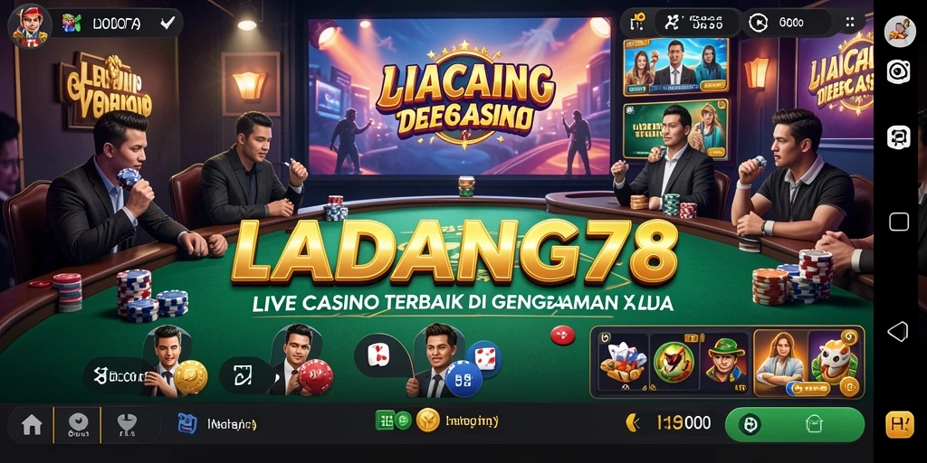 Tampilan permainan <strong>Live Casino</strong> yang menarik dan mendebarkan di <strong>LADANG78</strong>.