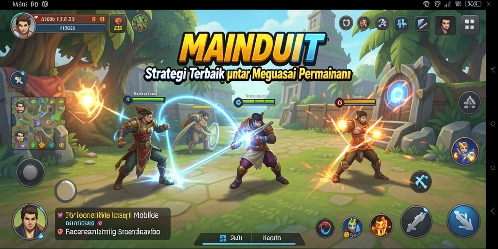 Tampilan gameplay <strong>MAINDUIT</strong> dengan aksi strategi yang intens.