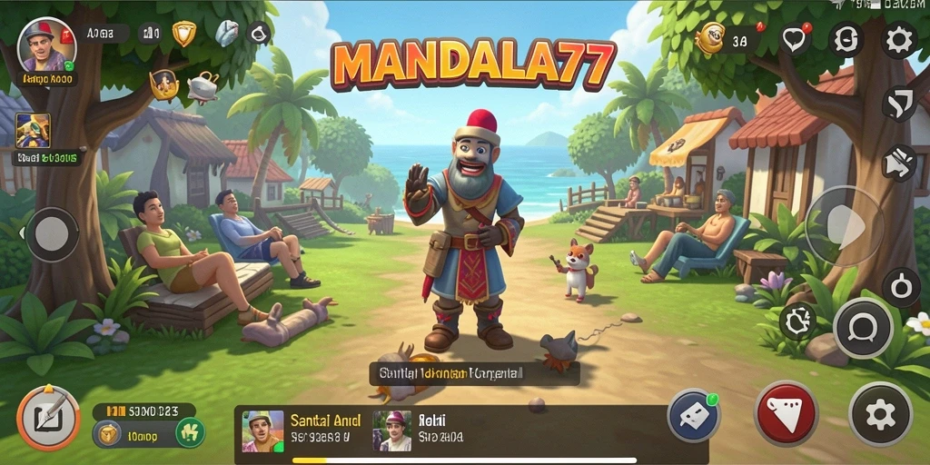 Tampilan gameplay seru dan menarik dari MANDALA77.