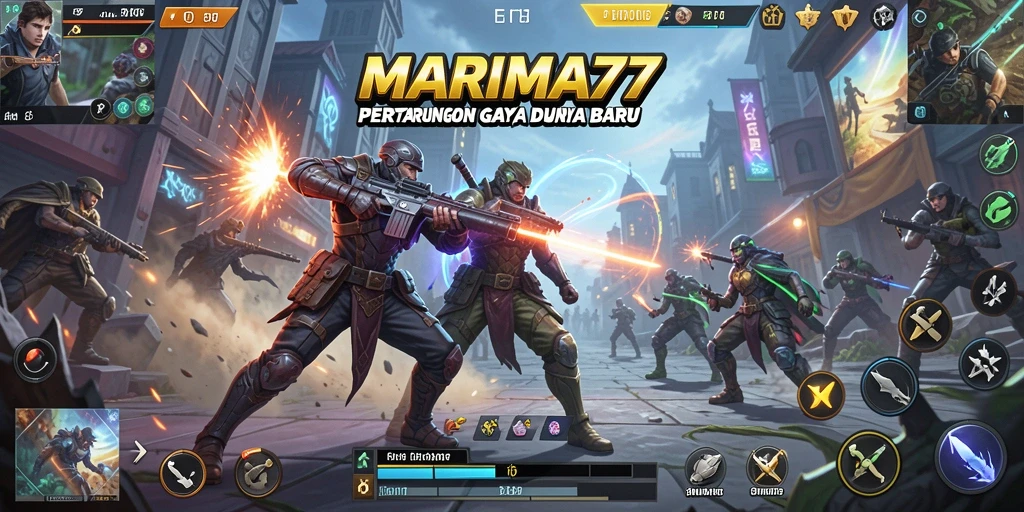 Tampilan gameplay MARIMA77 yang penuh aksi dan mendebarkan.