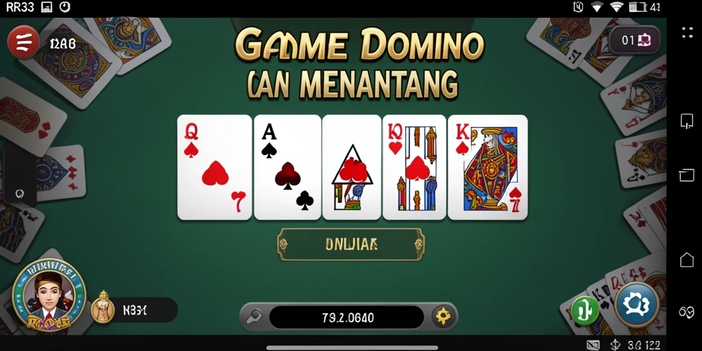 Tampilan gameplay RR33 yang menarik saat bermain Domino.