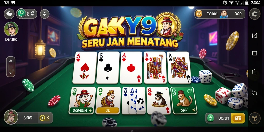 Gameplay seru domino di SKY99 dengan tampilan menarik.