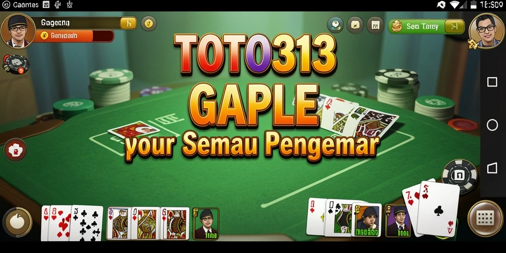 Screenshot gameplay Gaple TOTO313 yang menarik.
