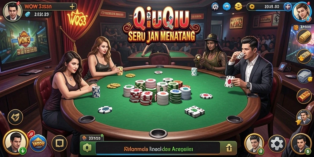 Screenshot permainan QiuQiu WOW33 yang menarik dan seru.